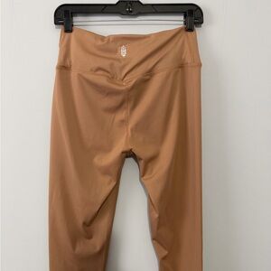 Free People Movement Womens High-Waist Athletic Leggings - Gold/Tan Size Medium